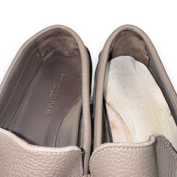 Donald Pliner Dacio Horse Bit Driving Leather Loafers Beige Men's 13 - Picture 11 of 11